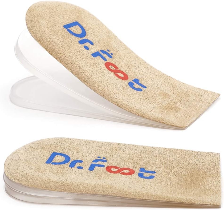 Washable Adjustable Heel Lift Inserts for Leg Length Discrepancies & Heel Pain