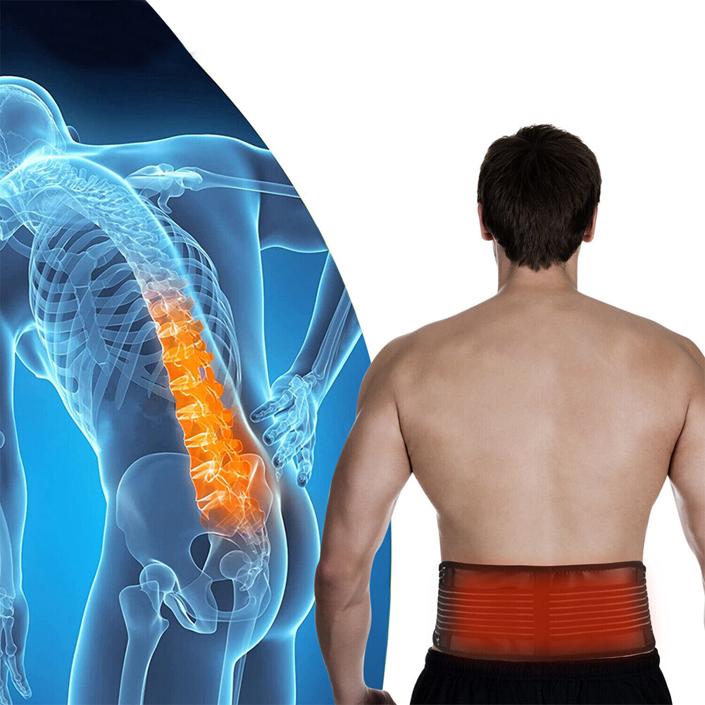 US 1 Pack Back Brace Support Tourmaline Self-Heating Lumbar Therapy Waist Belt