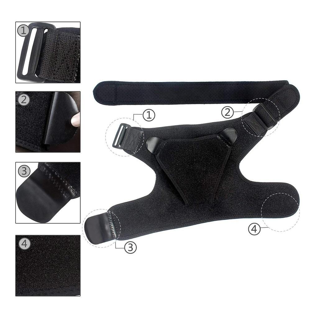 Healthy Lab Co Compression Shoulder Support Brace Sleeve for Dislocation Torn