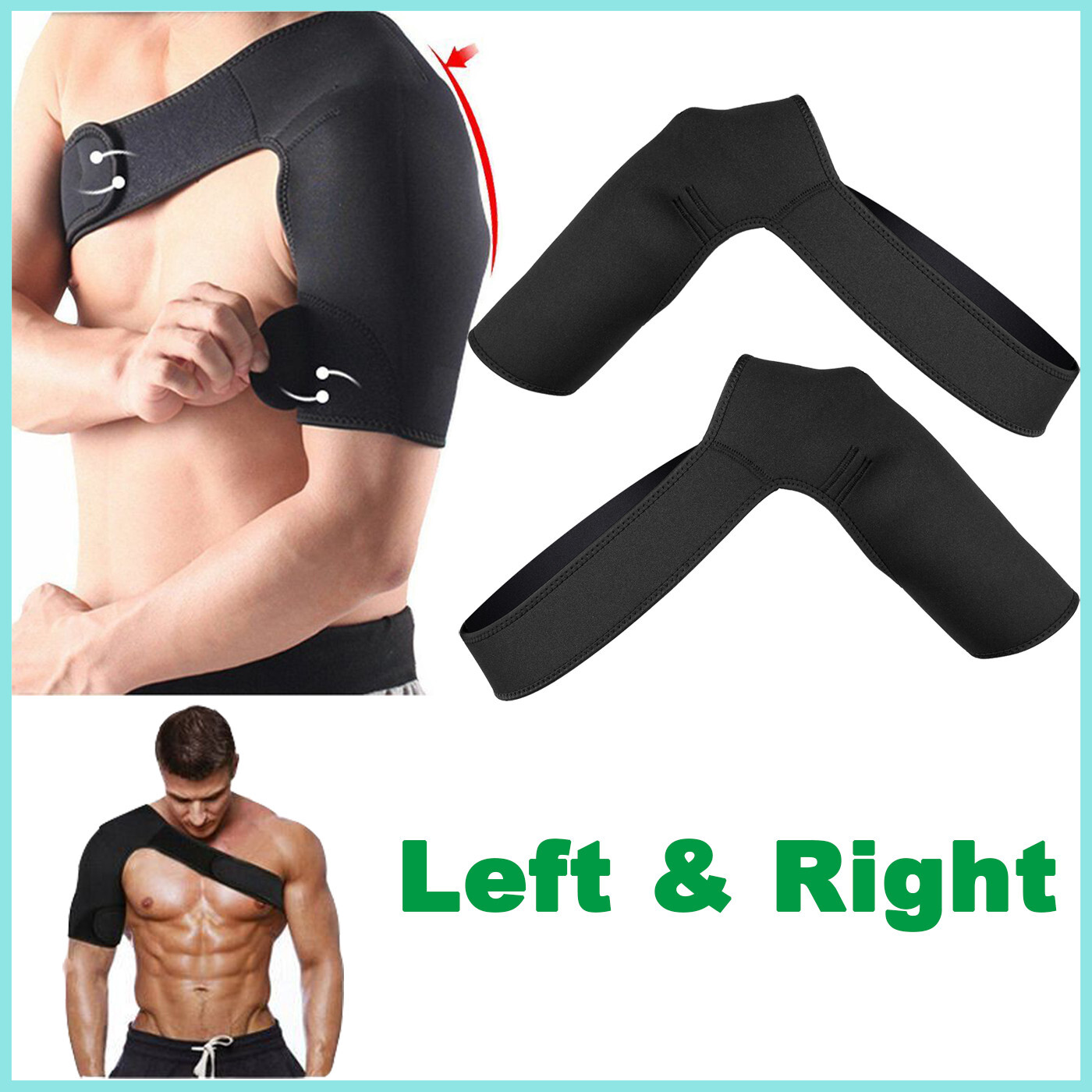 Shoulder Brace Adjustable Belt Sleeve Rotator Cuff Pain Relief For Men Women