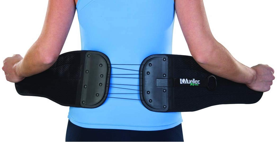 Mueller Adjustable Back and Abdominal Support Black Fits 32″ to 51″ waist 86741