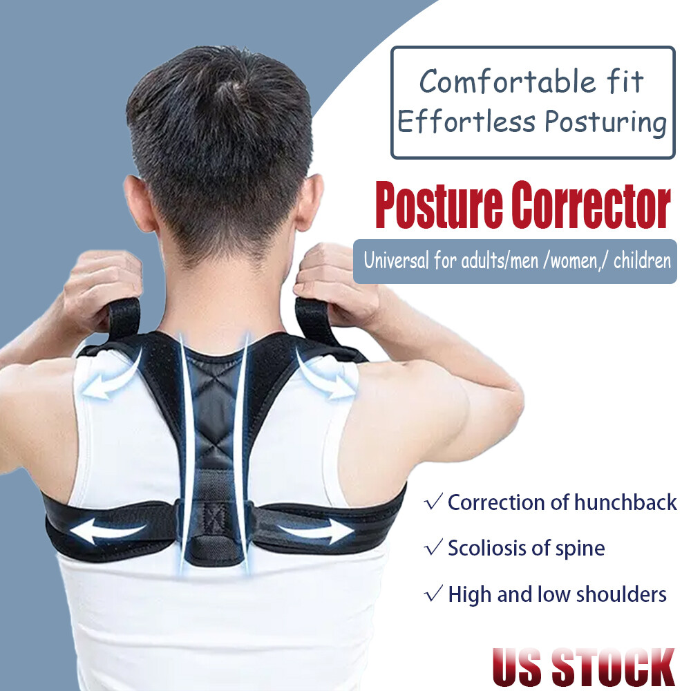 Back Brace Posture Corrector Breathable Lumbar Back Shoulder Supports Belts