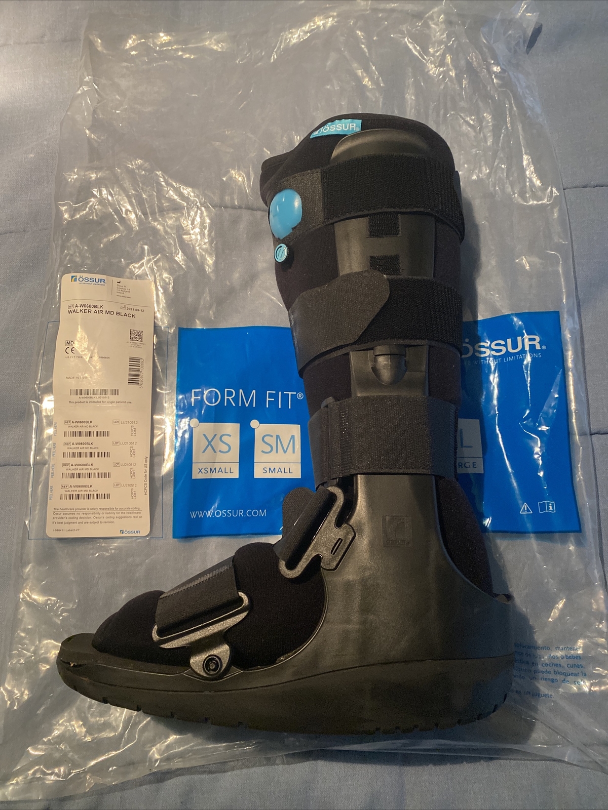 Ankle Walker Boot Walking Foot Broken Leg Brace Shoe Rössur Form Fit Air Walker