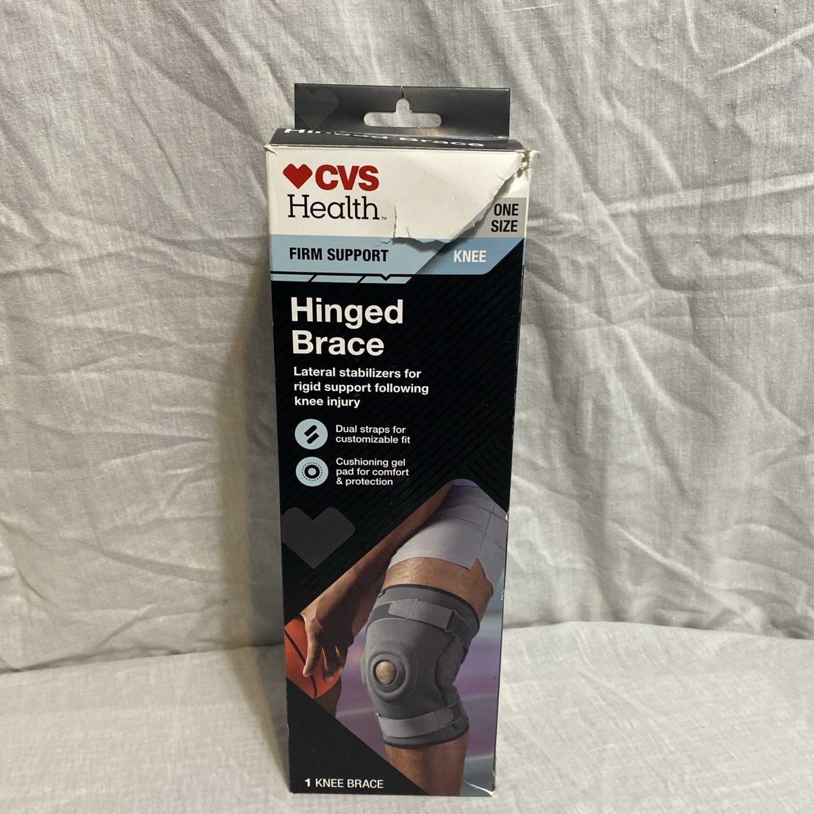 CVS Health Hinged Knee Brace – Firm Support, One Size