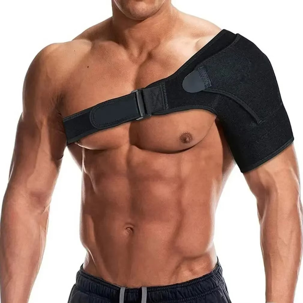 Right Left Adjustable Shoulder Support Brace Breathable Gym Sports Care Straps