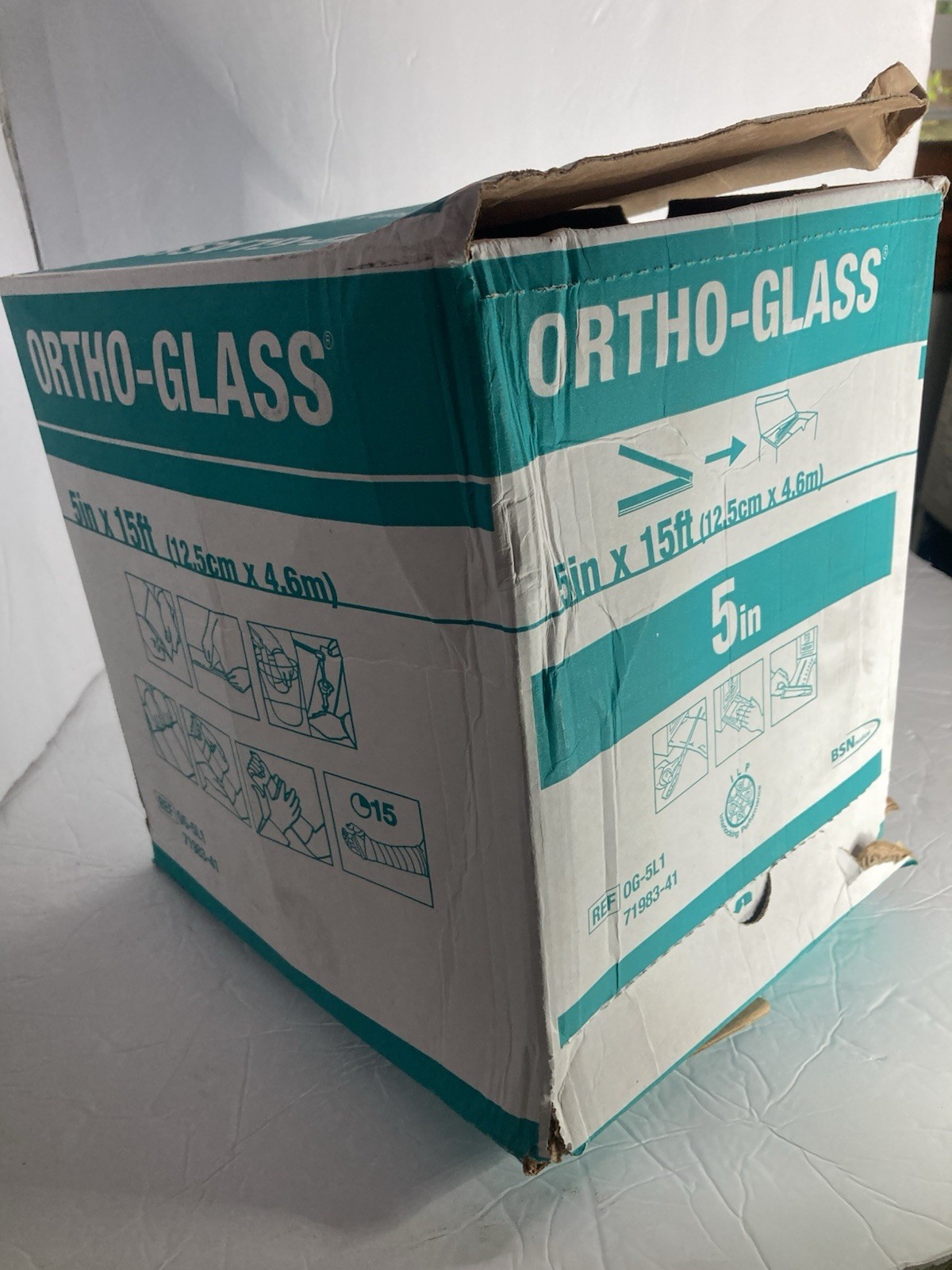 ORTHO-GLASS Padded Splint Roll 5 Inch X 15 Foot Fiberglass Exp 10-21-2027 (2 Ct)