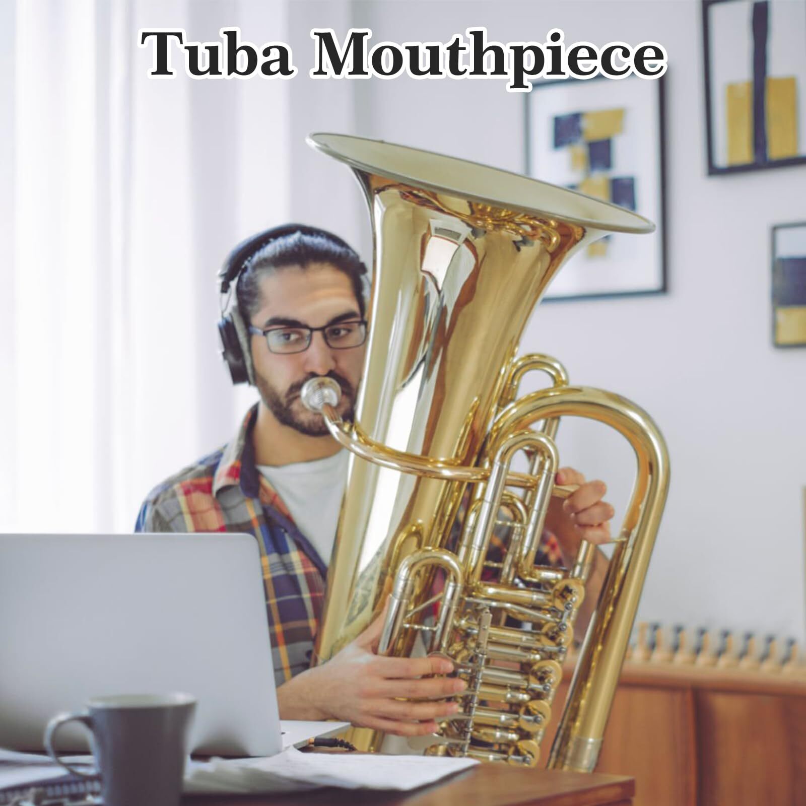 Tuba Mouthpiece 67C4 Tuba Mouthpieces Brass Tuba Mouthpiece Sliver Plated Tub…