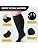 Zipper Plus Size Compression Socks for Women Men Wide Calf, 15 mmHg Knee High Gr
