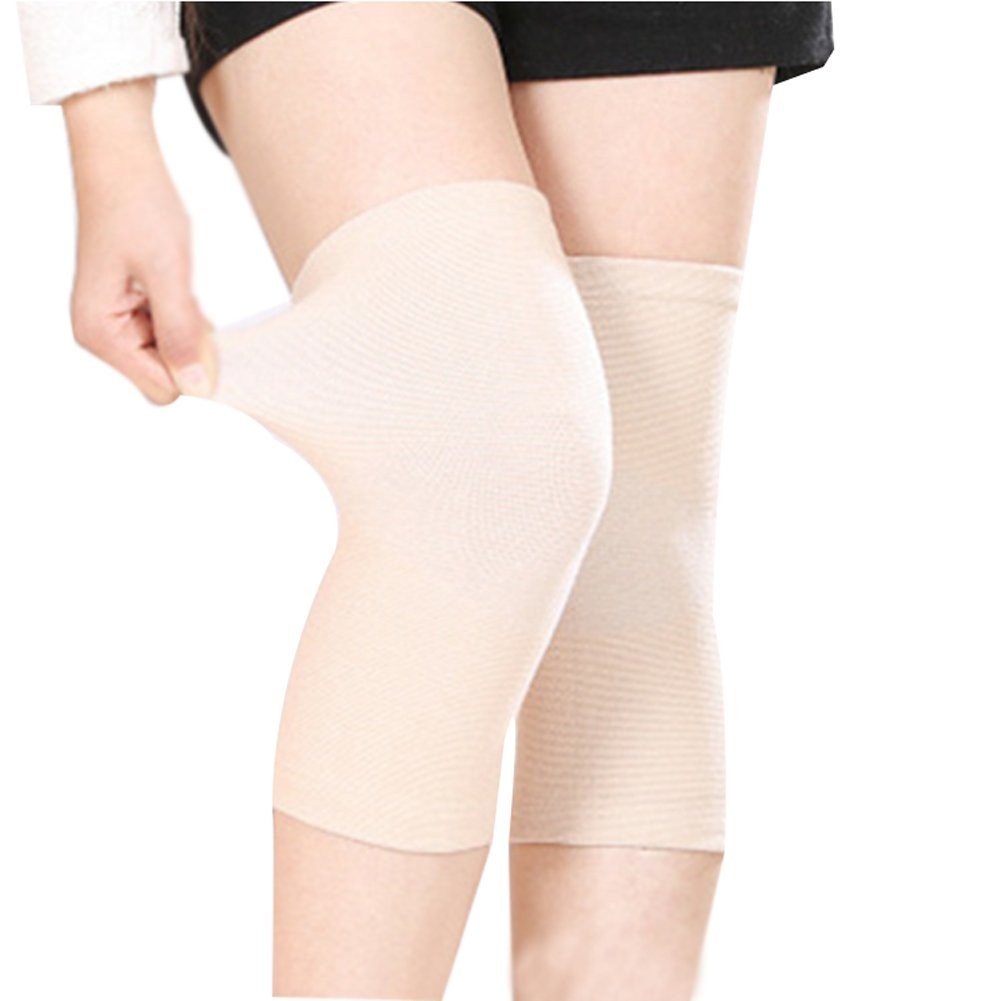 JUMISEE (One Pair) Cotton Knee Sleeves for Medium (1 Pair), Complexion