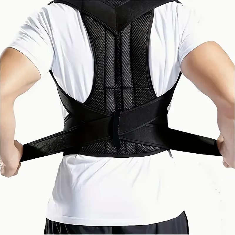 Adjustable Posture Corrector Low Back Support Shoulder Brace Belt for Men Women