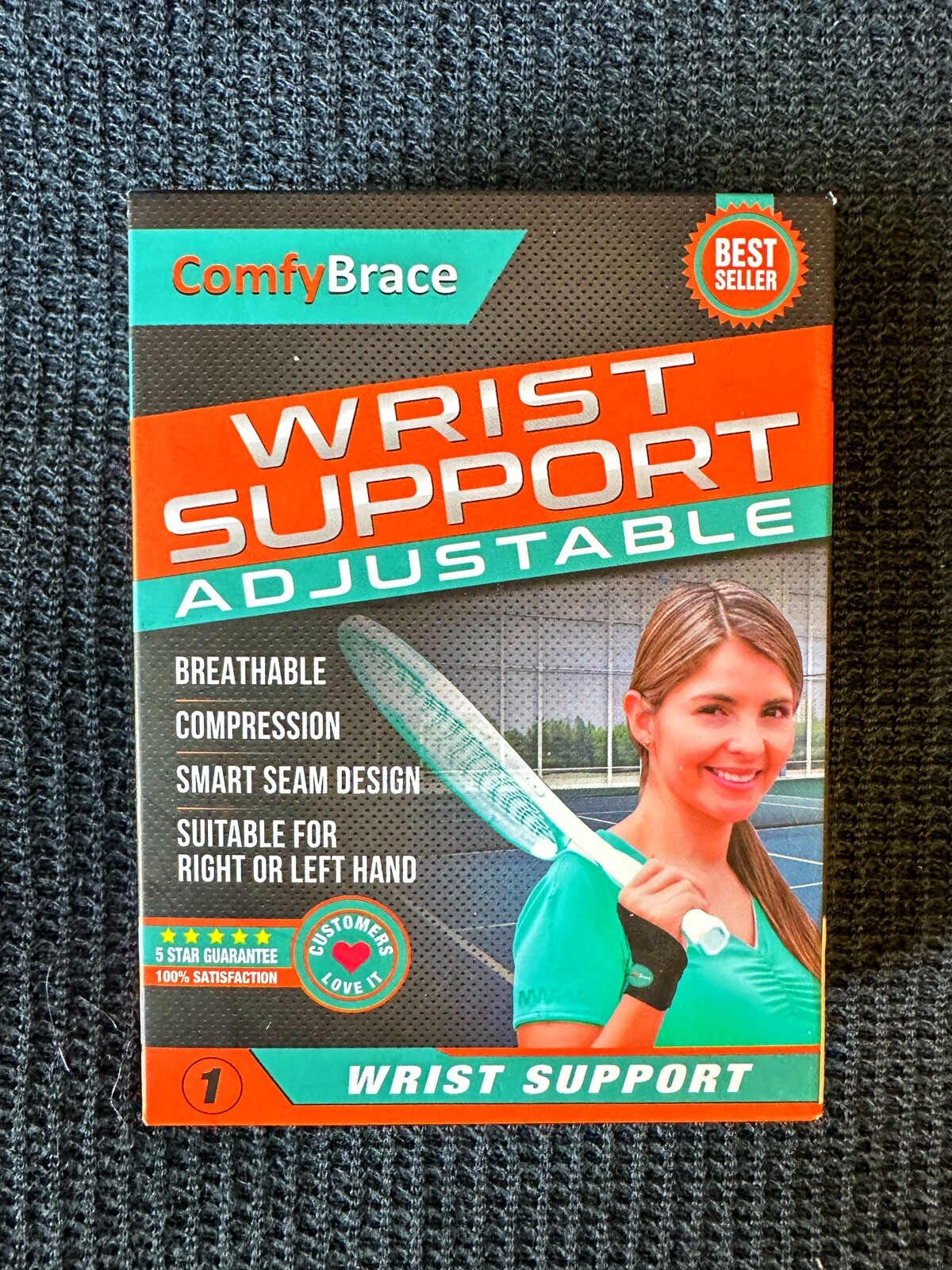 New Comfy Brace Adjustable Wrist Support Brace | One Size | Left or Right Wrist
