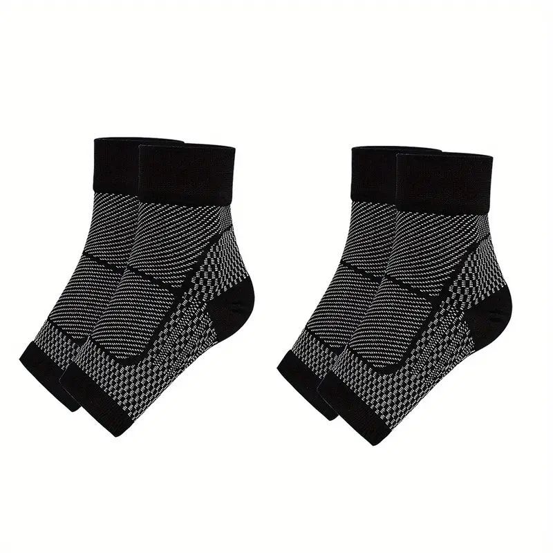 2X COMPRESSION SOCKS FOOT ANKLE SWELLING PLANTAR FASCIITIS ARCH SUPPORT BRACE…