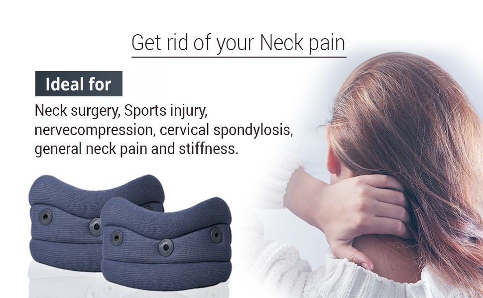 Adjustable Collar Neck Support Brace Soft Cervical Traction Device Pain Relief
