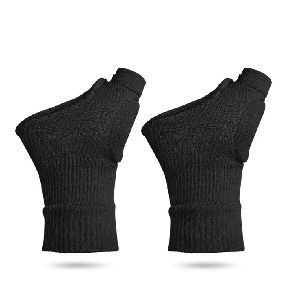2Pair Wrist Thumb Support Compression Gloves Breathable Hand Injury Relief Glove