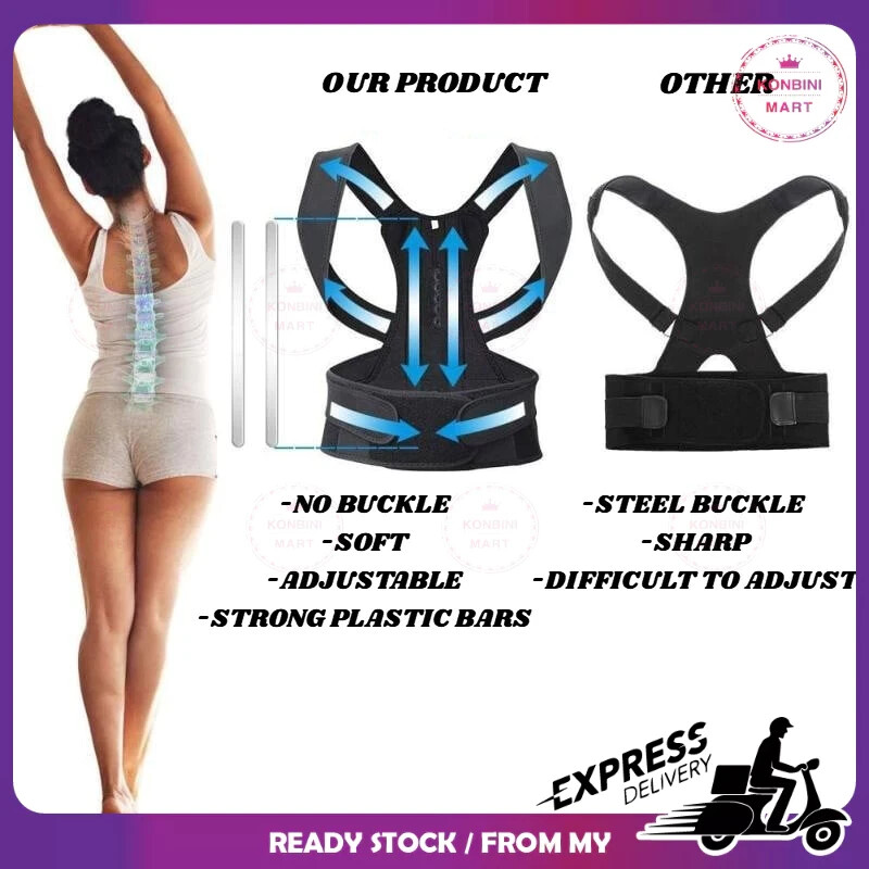 Back Support Belt Posture Shoulder Corrector Bracket Align Relieve Pain UNISEX