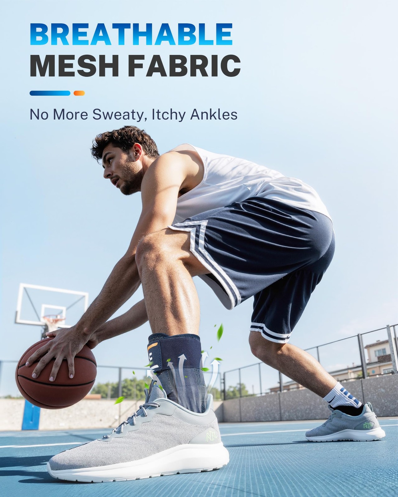 Ankle Brace for Men Women with Quick Lace Up, Adjustable Figure 8 Compression…