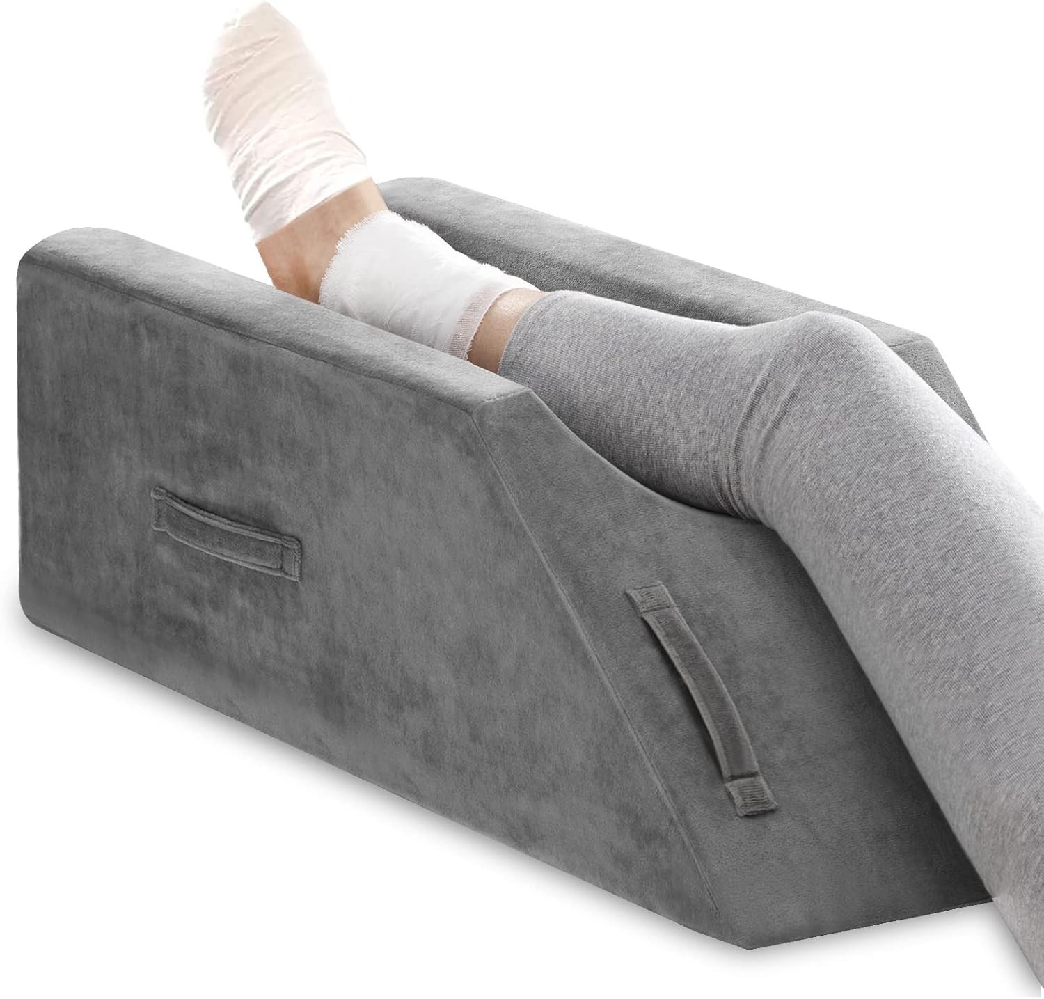 Leg Elevation Pillow Leg/Knee Surgery Recovery Memory Foam Leg Pillow W/ Velvet