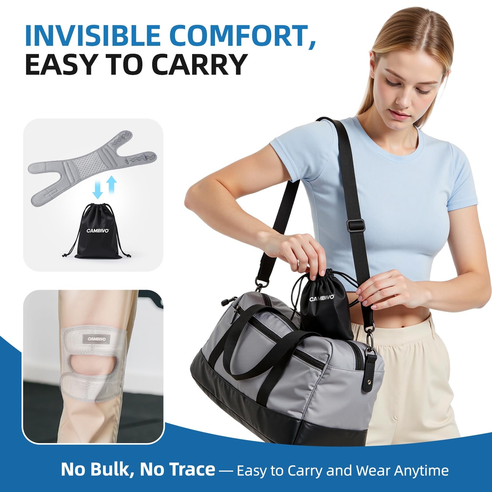 Patella Tendon Support Knee Strap with Gel Pad and Side Stabilizers, Lightwei…