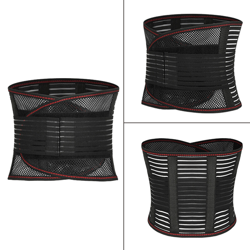 Lumbar Lower Back Support Belt Brace Wrap Pain Relief Adjustable Band Men Women