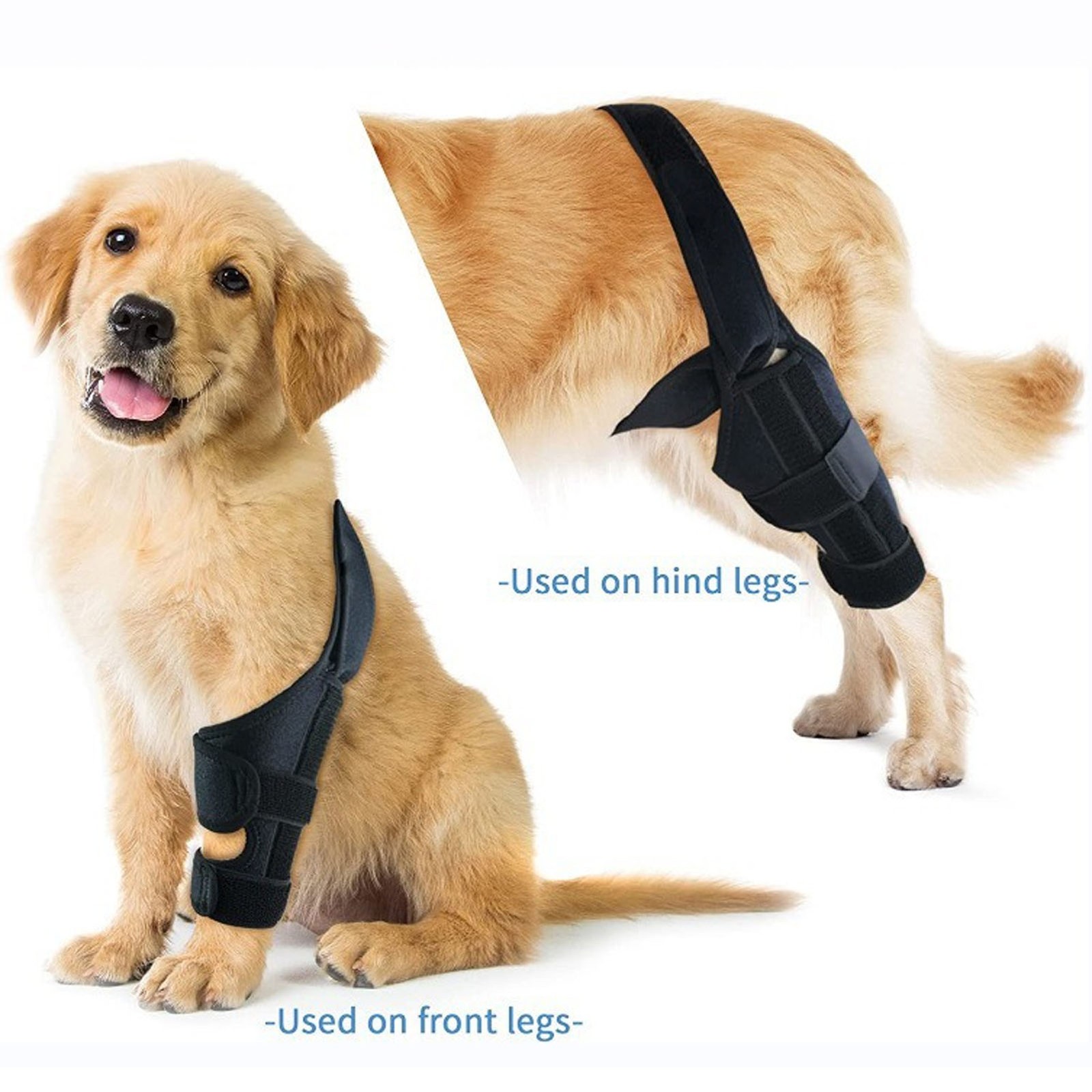 Dog Knee Brace Adjustable Back Strap Dog Hind Leg ACL Brace For CCL