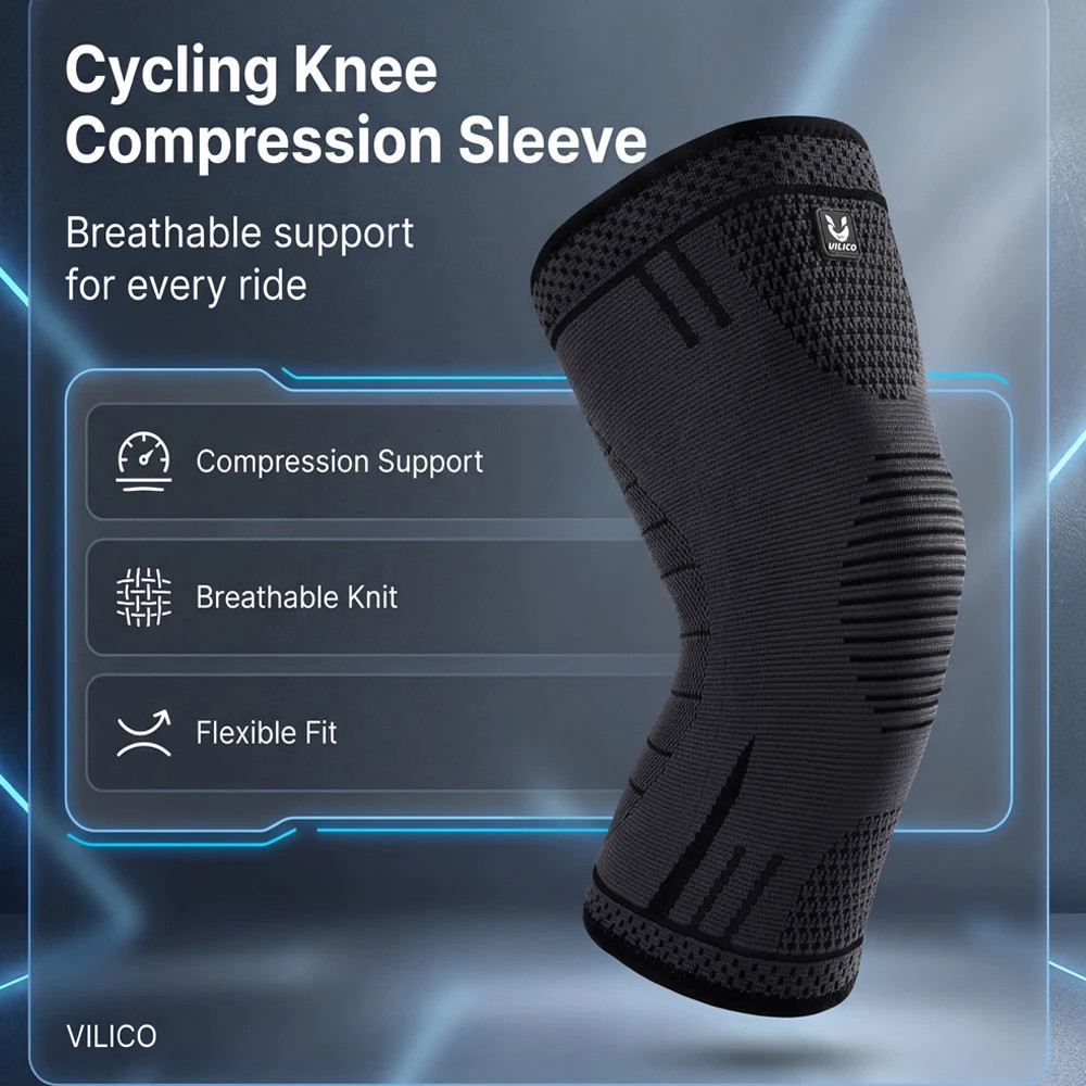 1 Pcs Compression Knee Support Sleeve Elastic Breathable Knee Pads Brace Springs