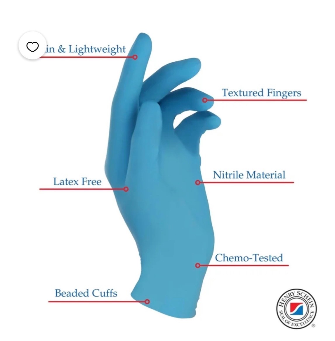 Henry Schein Criterion N100 Nitrile Gloves Small Blue Single Use Blue 200 Count