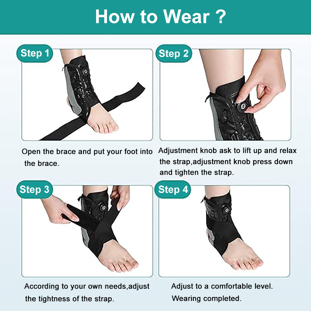 Drop Foot Ankle Support Brace Stabilizer Splint Compression Sprain Pain Relief
