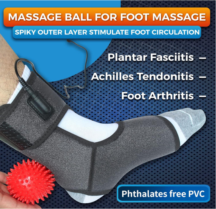 Ankle Heating Pad for Achilles Tendonitis and Plantar Fasciitis Relief, Heate…