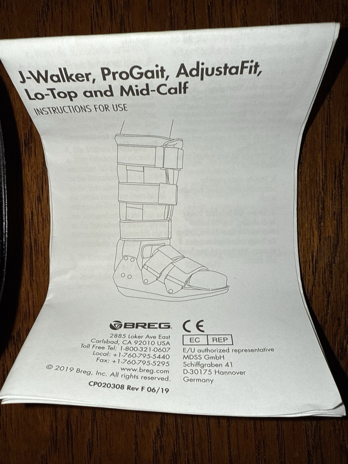 Breg AdjustaFit Walker Boot for Fractures & Recovery – Small – AL053003 – New