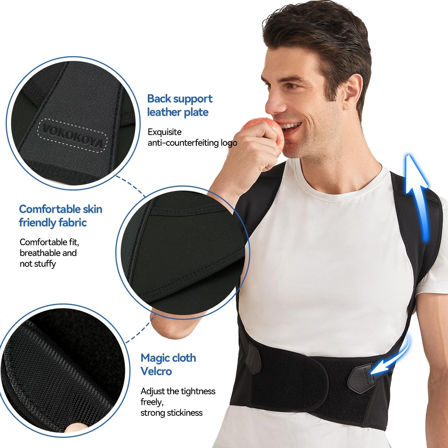 Large Invisible Posture Corrector for Adults – Ease Back Pain & Improve Posture