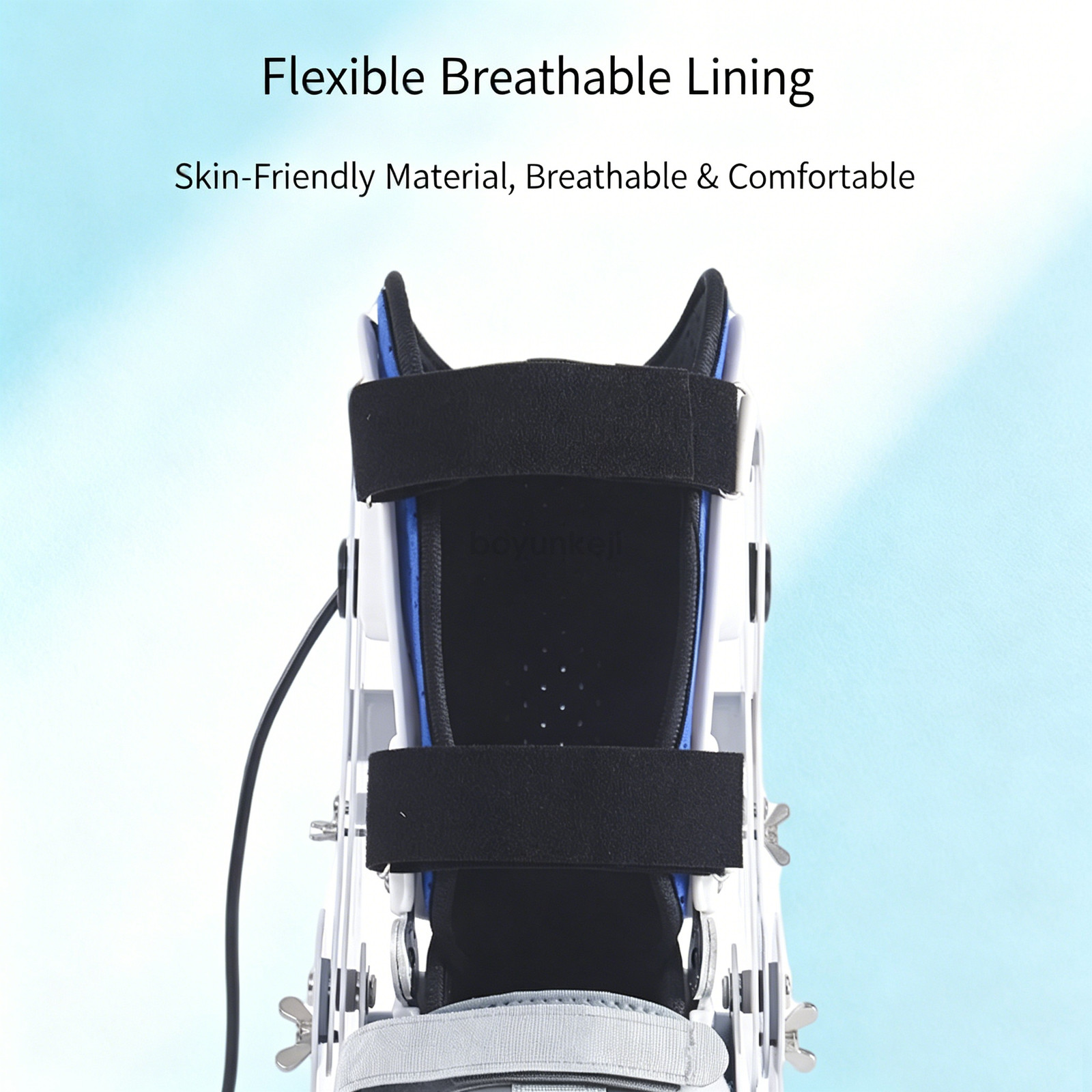 Upgraded Electric Ankle Exerciser Remote Control Trainer w/ Left & Right Braces