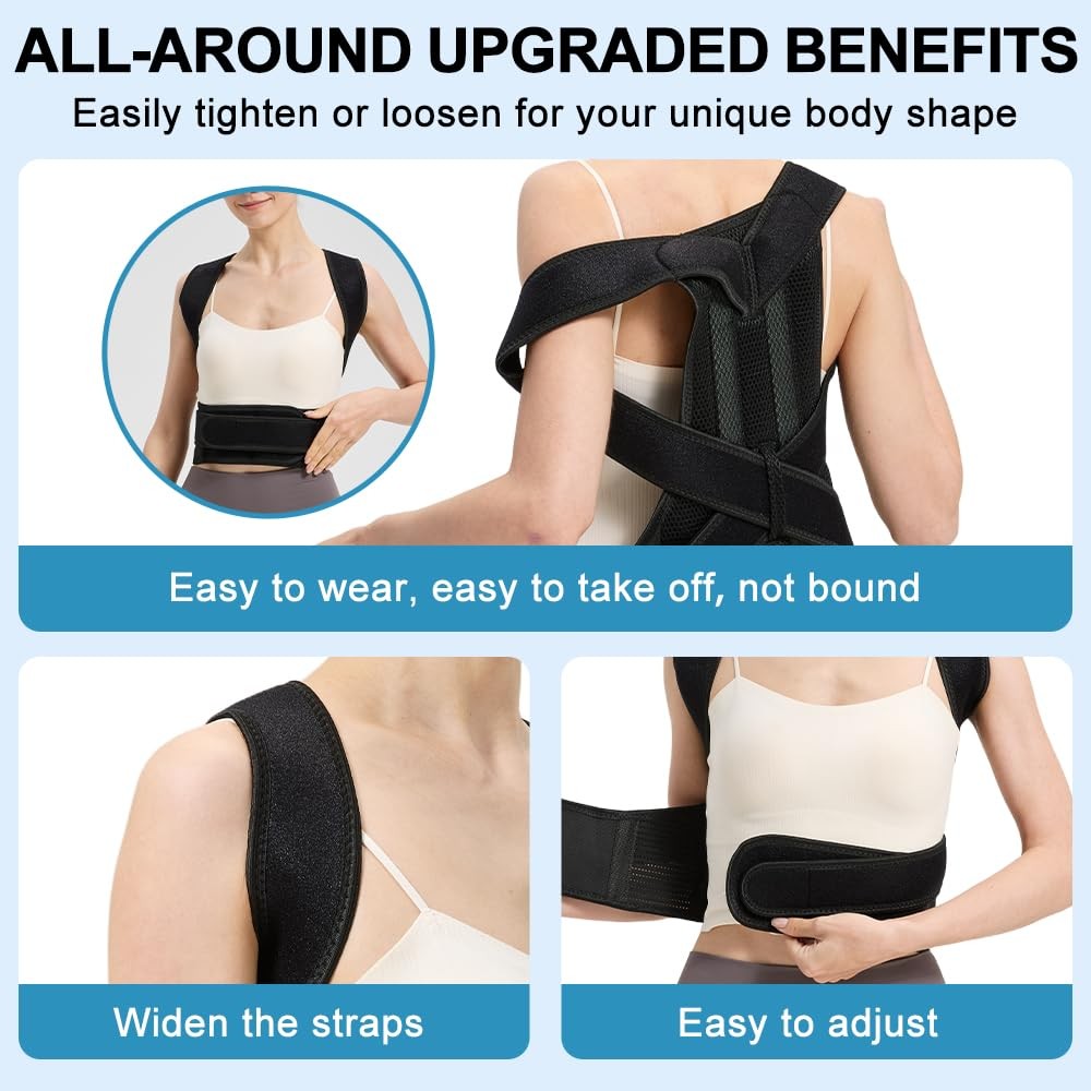 Posture Corrector for Men and , Adjustable Back Brace for Back, Neck and Shou…
