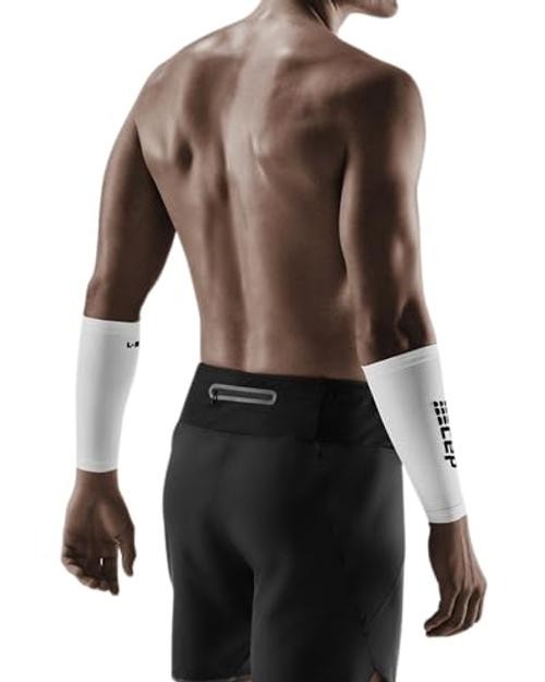 Compression Forearm Sleeves for Men & Women – Lightweight Arm 2 White/Black