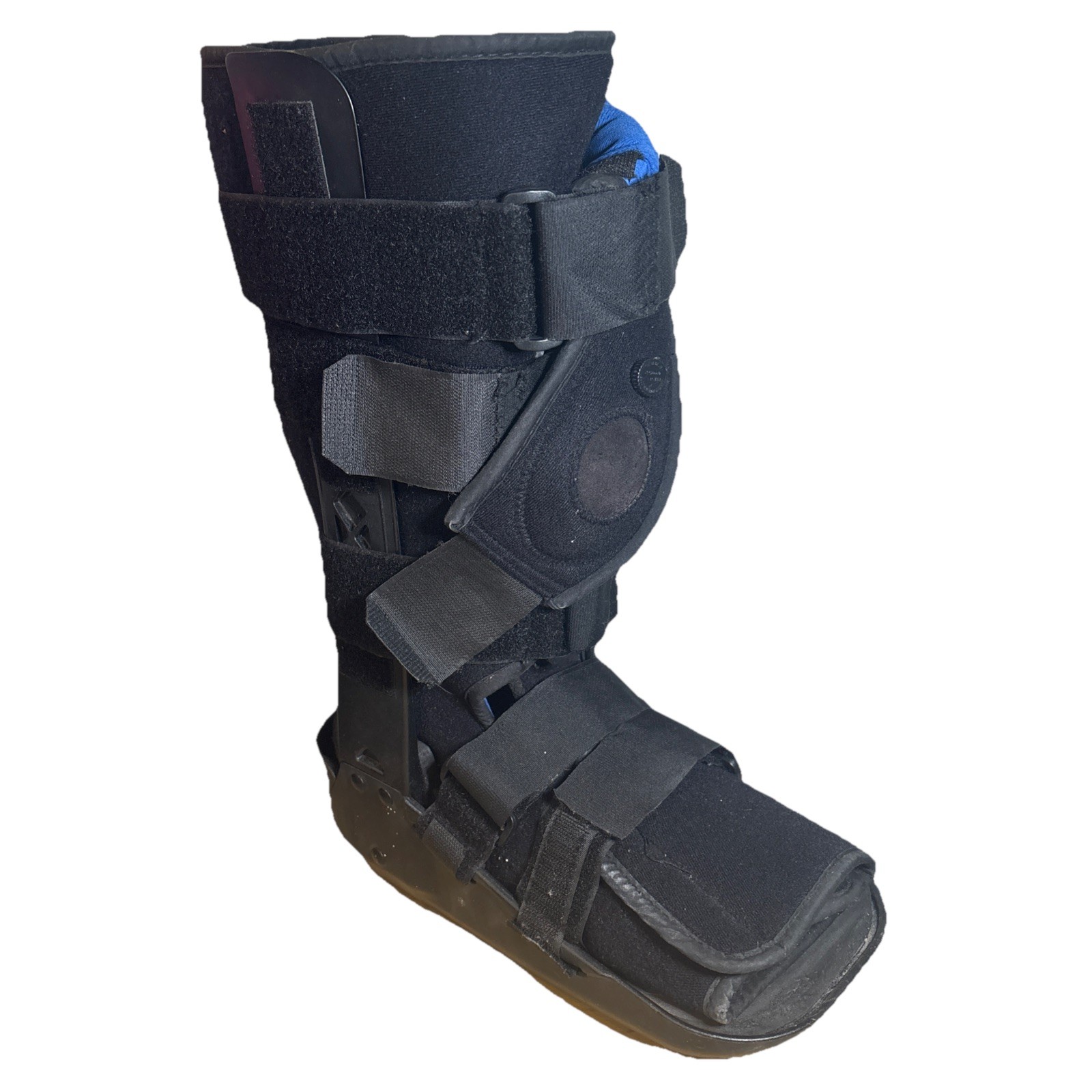 BREG Walking Boot Medical High Top Ankle Surgery Brace Sz Large Air Pump Lift