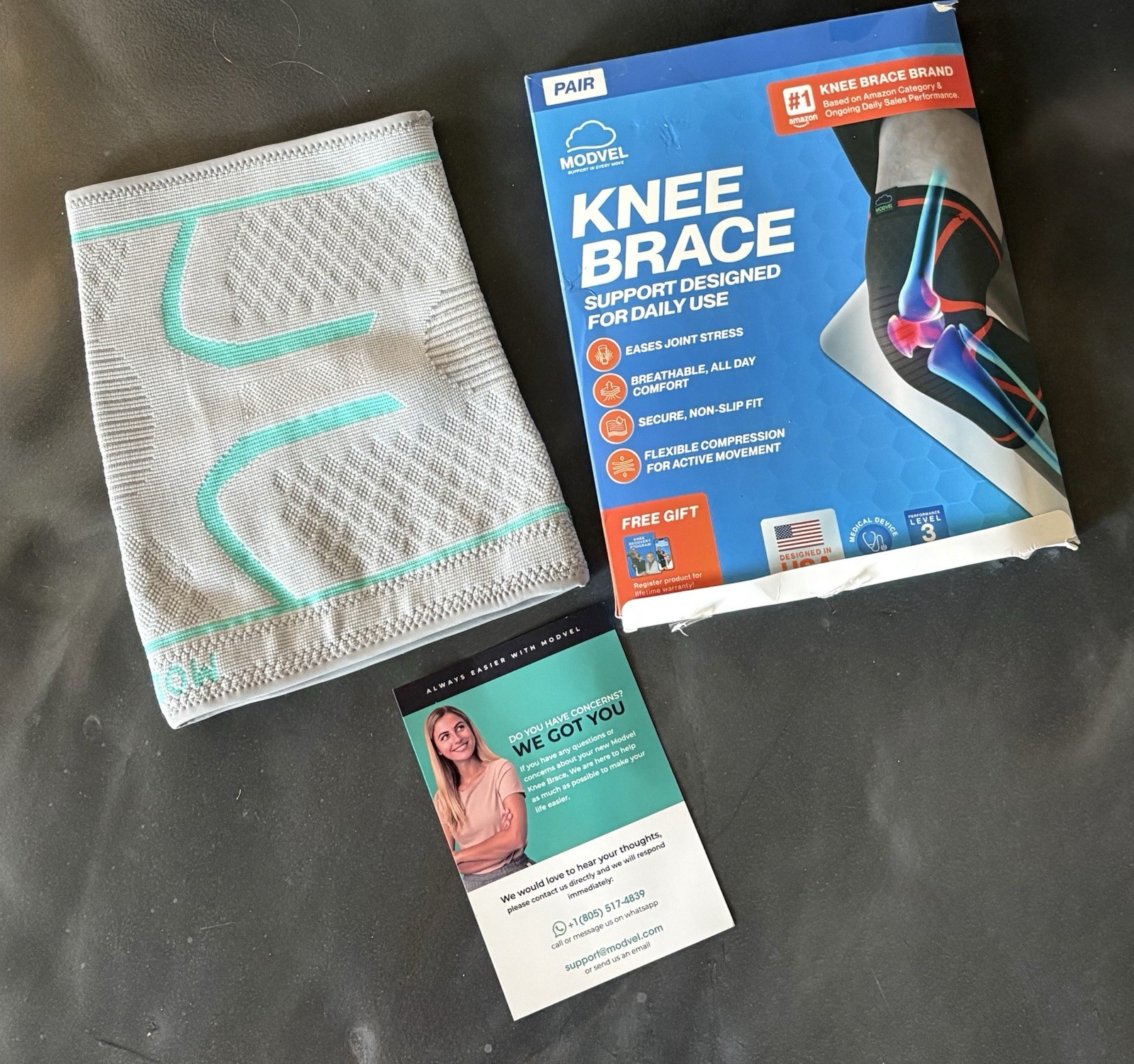 1 Modvel 3X Advanced Knee Compression Sleeve Non Slip Breathable Flexible XXXL
