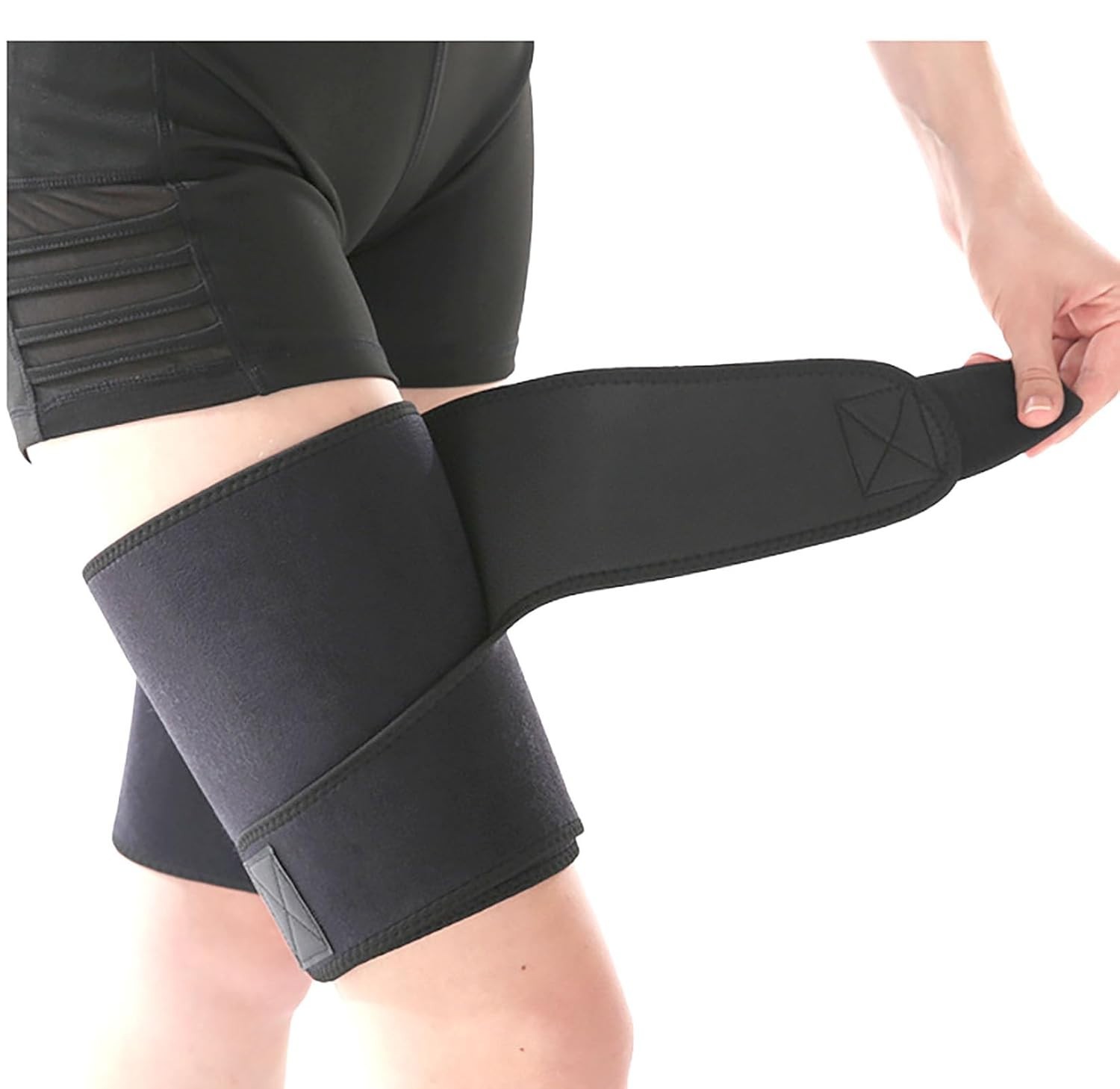 Lightweight Chloroprene Adjustable Thigh Brace – Ideal for Running & Exercise