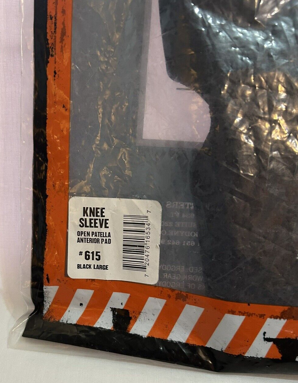 Proflex Ergodyne Work Wear 615 Knee Sleeve L 16″Cir Max Black Neoprene