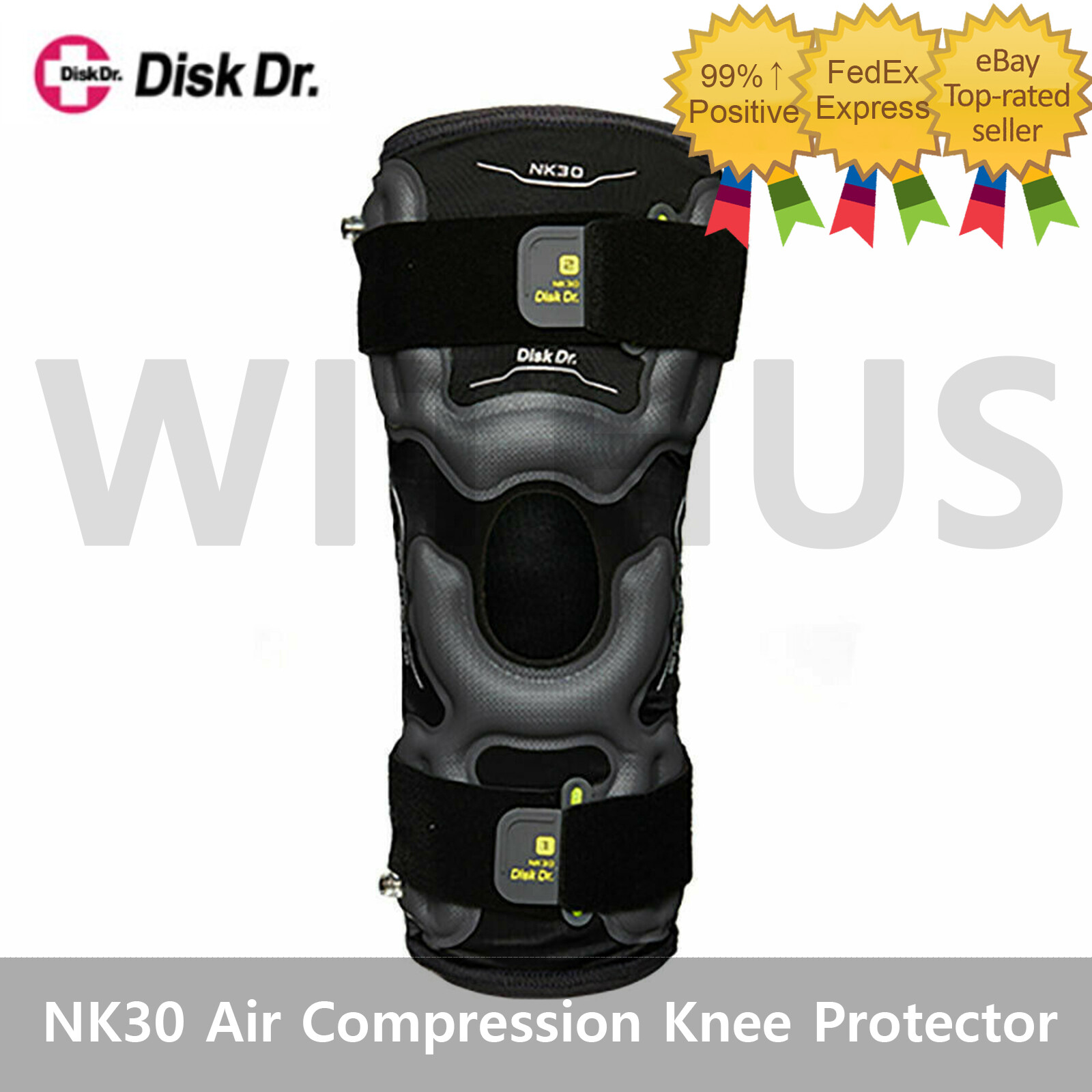 Disk Dr NK30 Knee Pain Treatment Air Compression Sleeve Strap Knee Protector