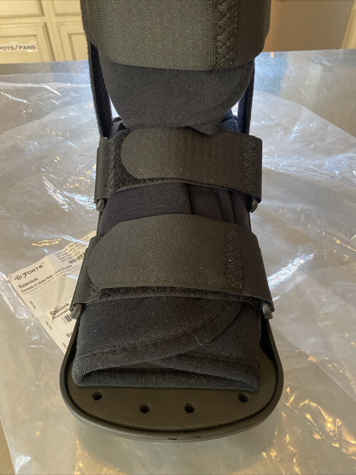 Inflatable Ankle Cast with Side Splints – Size Large-Spanlink Forte