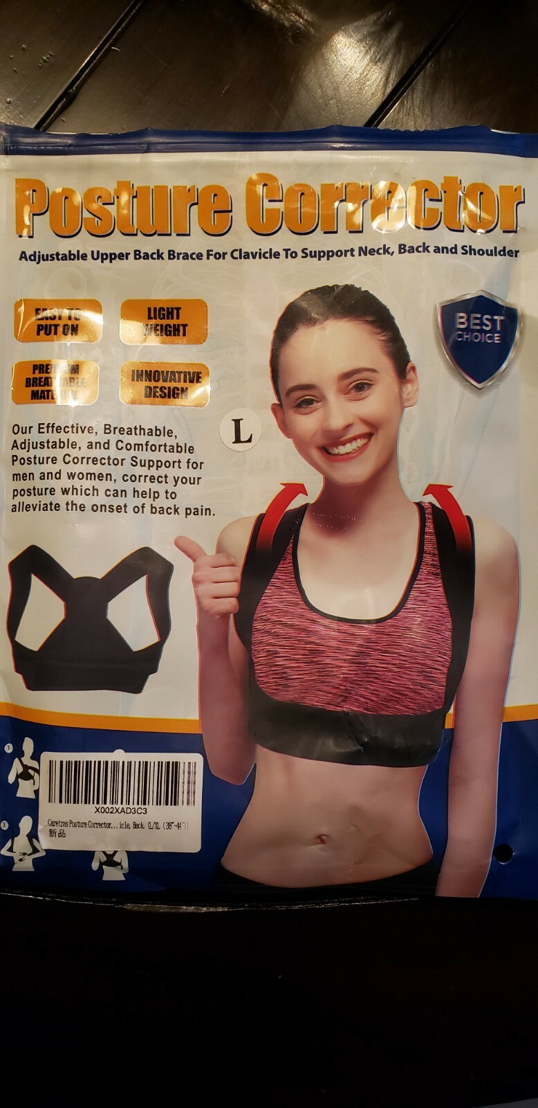Caretras Posture Corrector for Women and Men (Large)