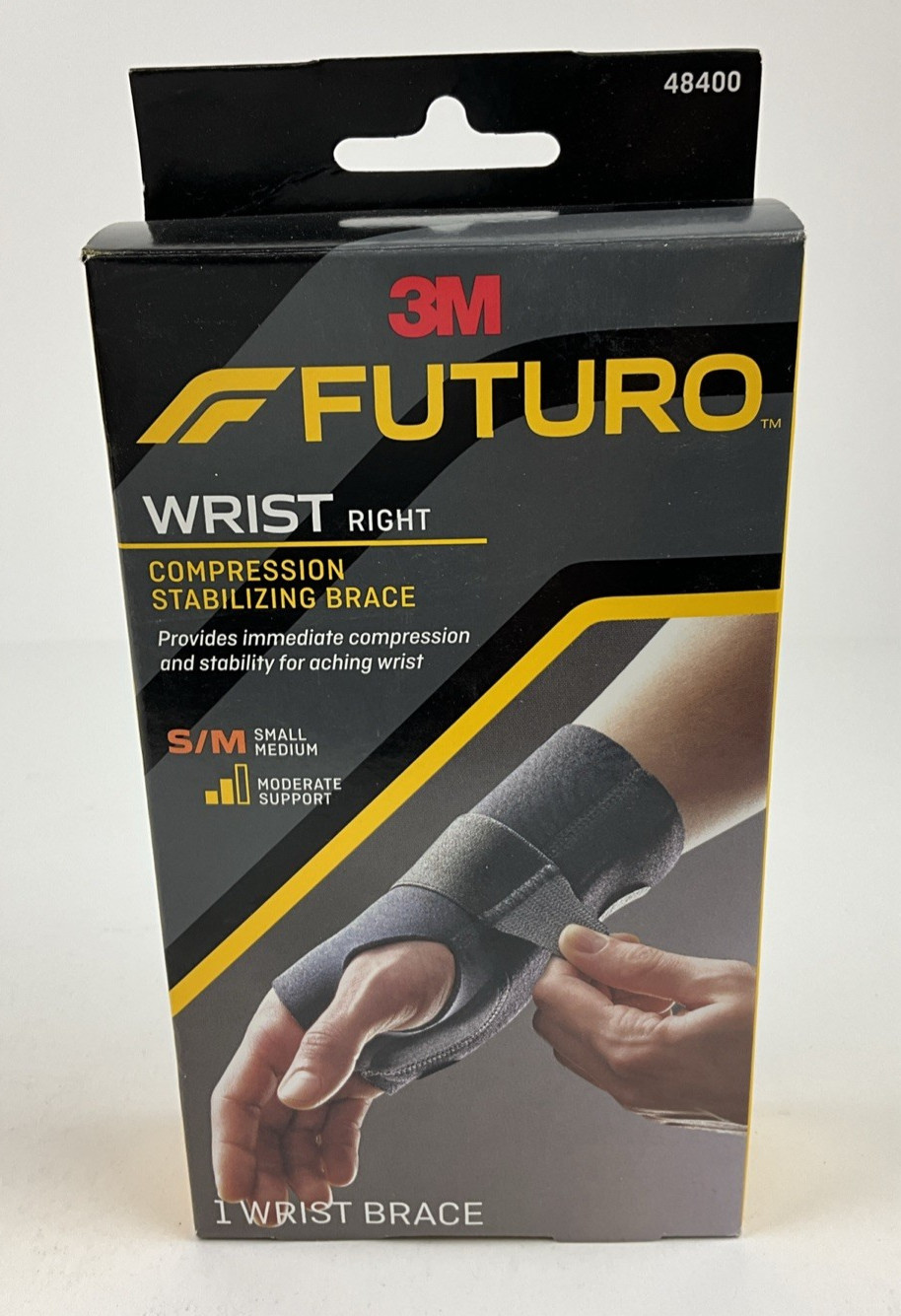 3M Futuro Compression Stabilizing Wrist Brace Right Moderate Small Medium
