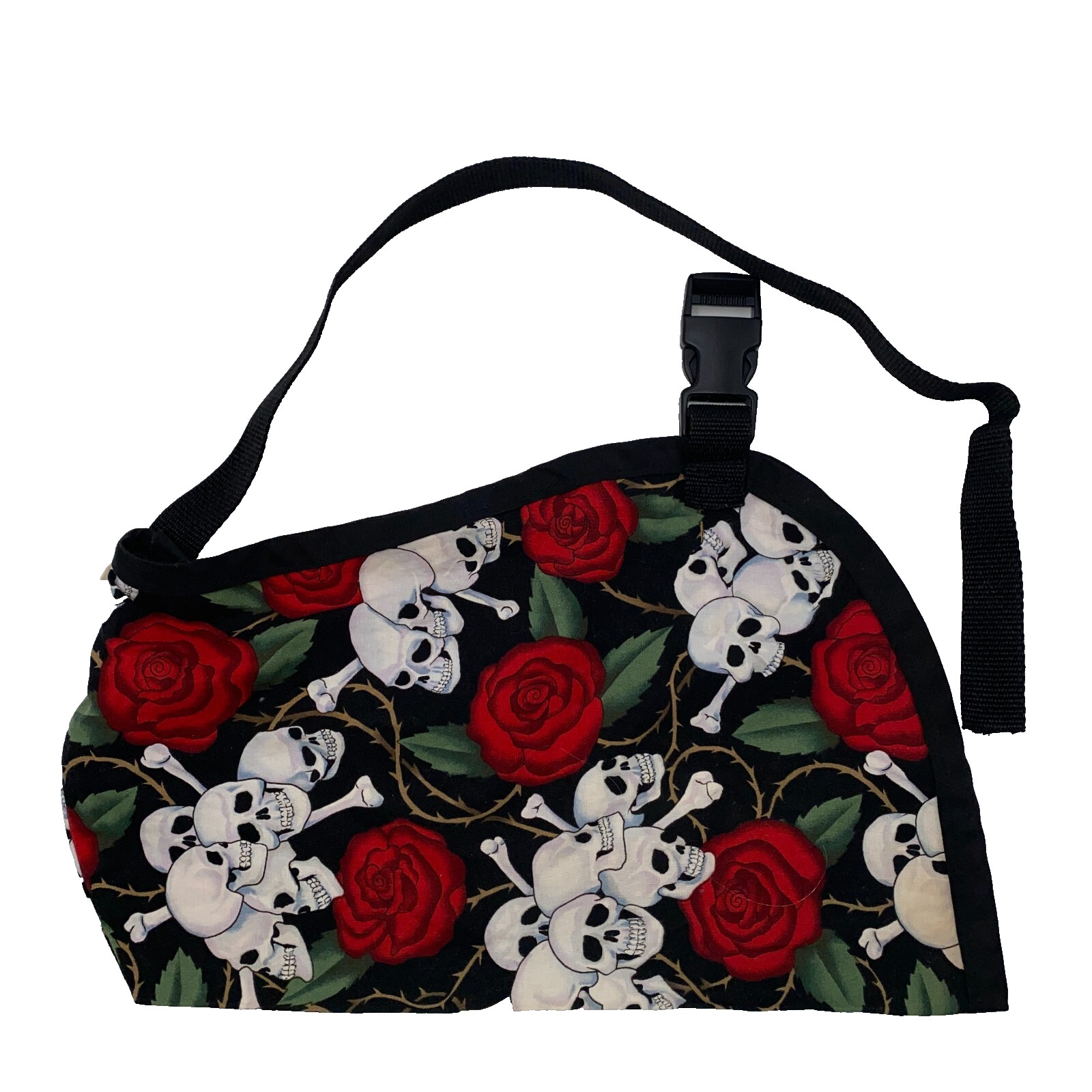 Skulls and Roses Arm Sling Unisex Small Adult Youth Black Red White Fashion