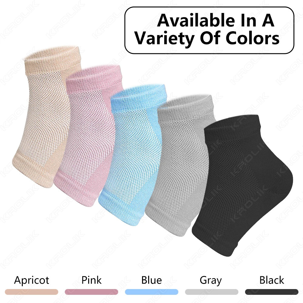 1 Pair Silicone Feet Heel Moisturizing Socks Gel Socks Cracked Foot