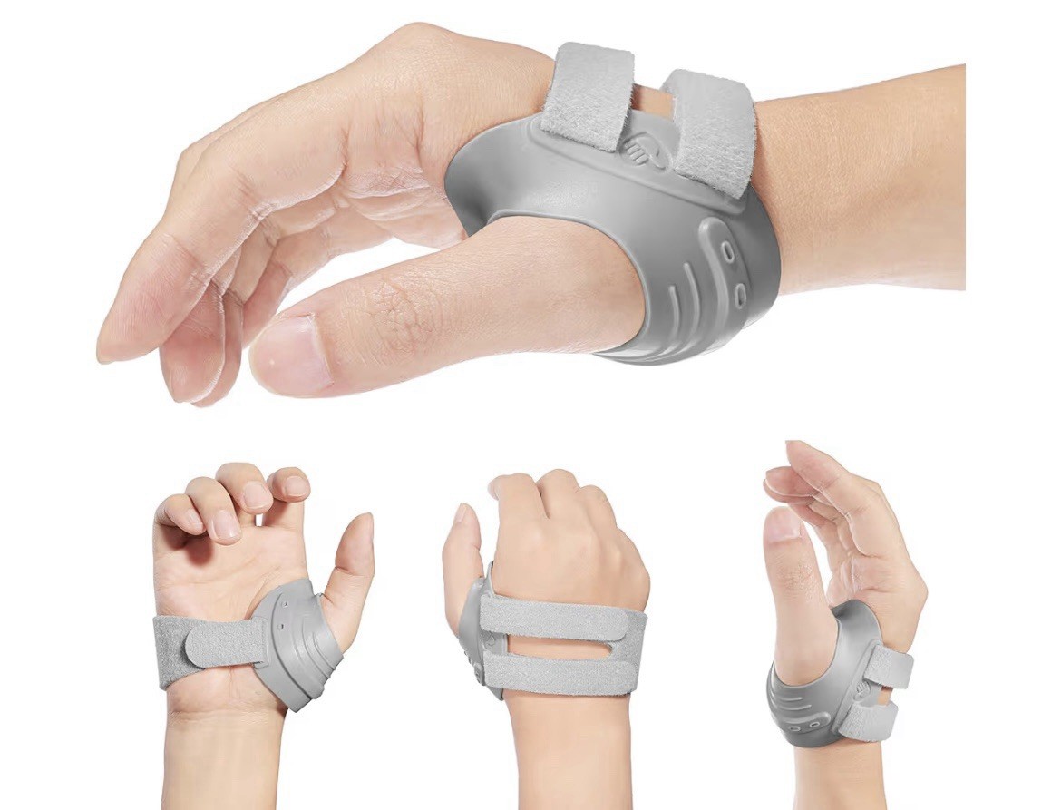 CMC Thumb Brace, Right Hand, Size S, Grey, Comfortable Support For Work, Sleep