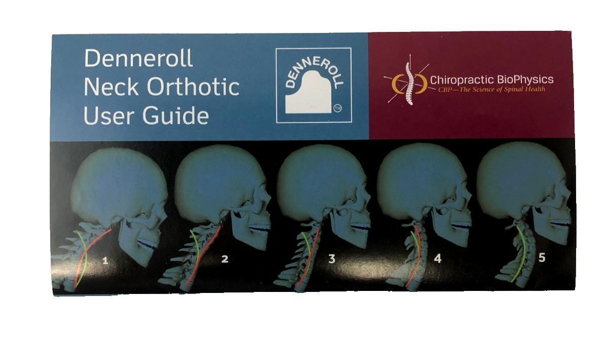 Denneroll Cervical Neck Orthosis Size M White Neck Support w/ Box User Guide