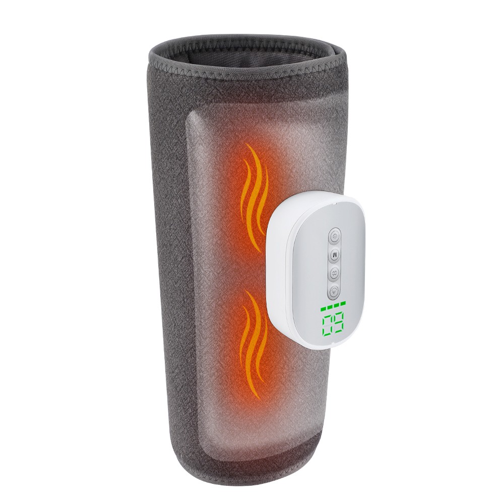 Air Compression Heated Leg Massager Muscles Relax Calf Circulation Foot Massage