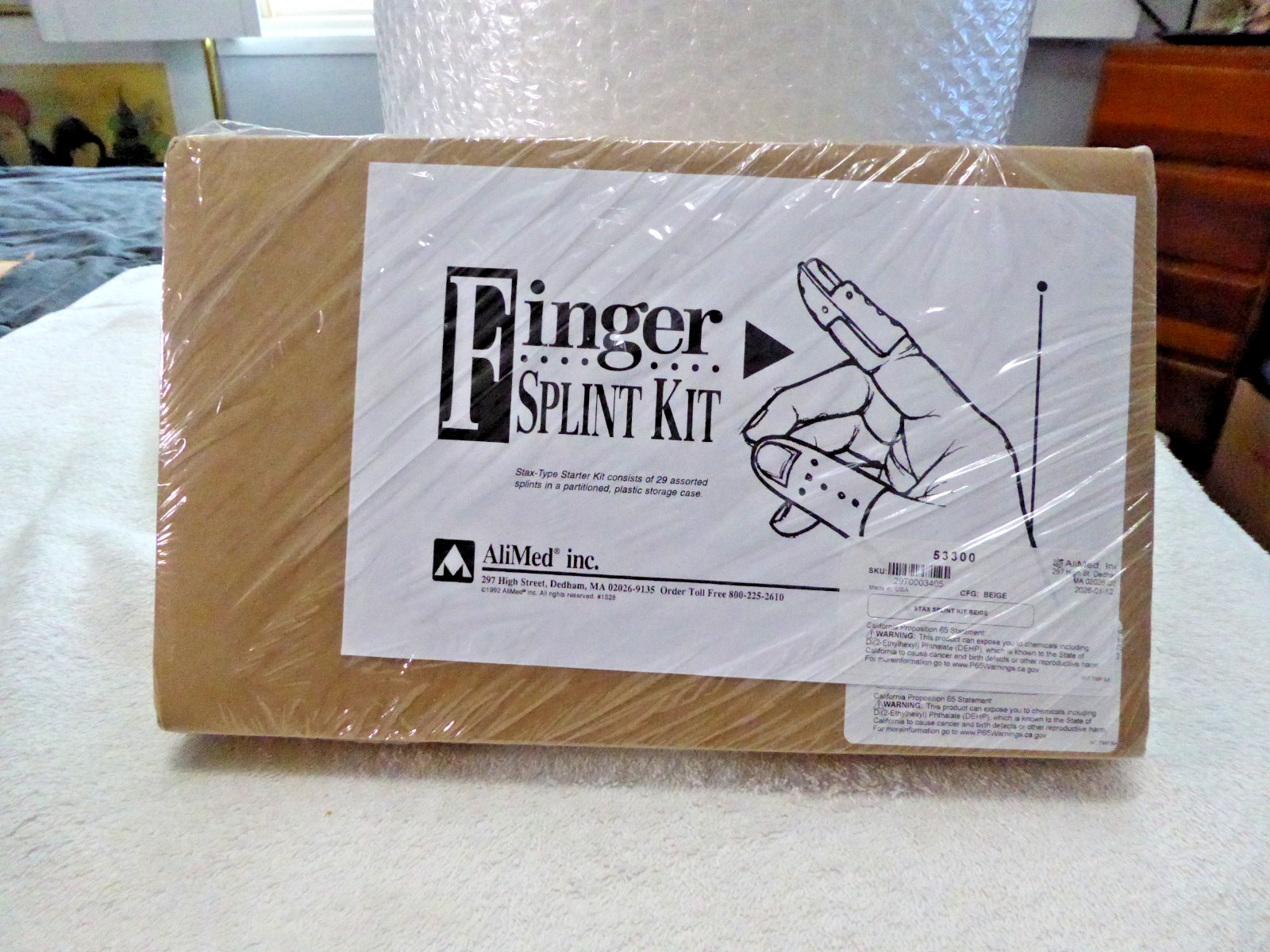 Finger Splint Kit Alimed Inc. Stay Type Starter Kit 29 assorted splints case NEW