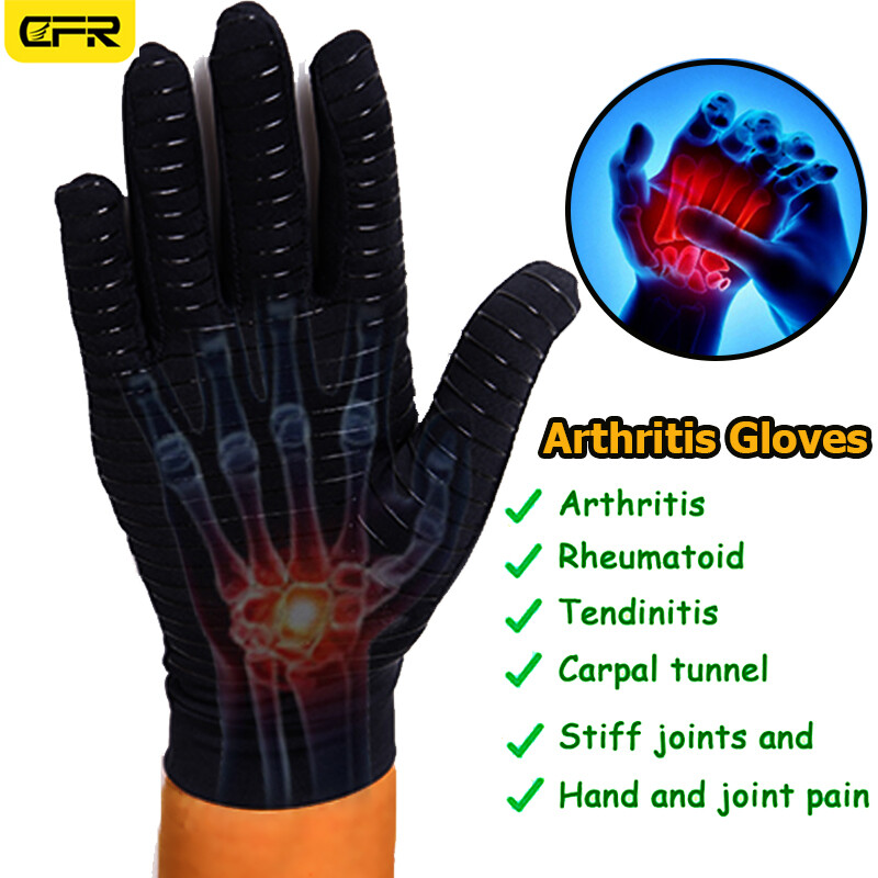 Arthritis Copper Compression Gloves Hand Support Joint Pain Relief Pair BML