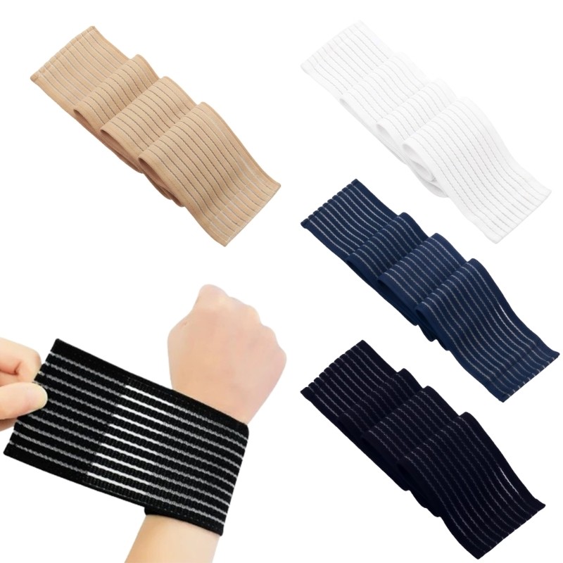 4Pcs Comfortable Elasticated Wrist Stabilizers Secure Fastening For Joint Relief