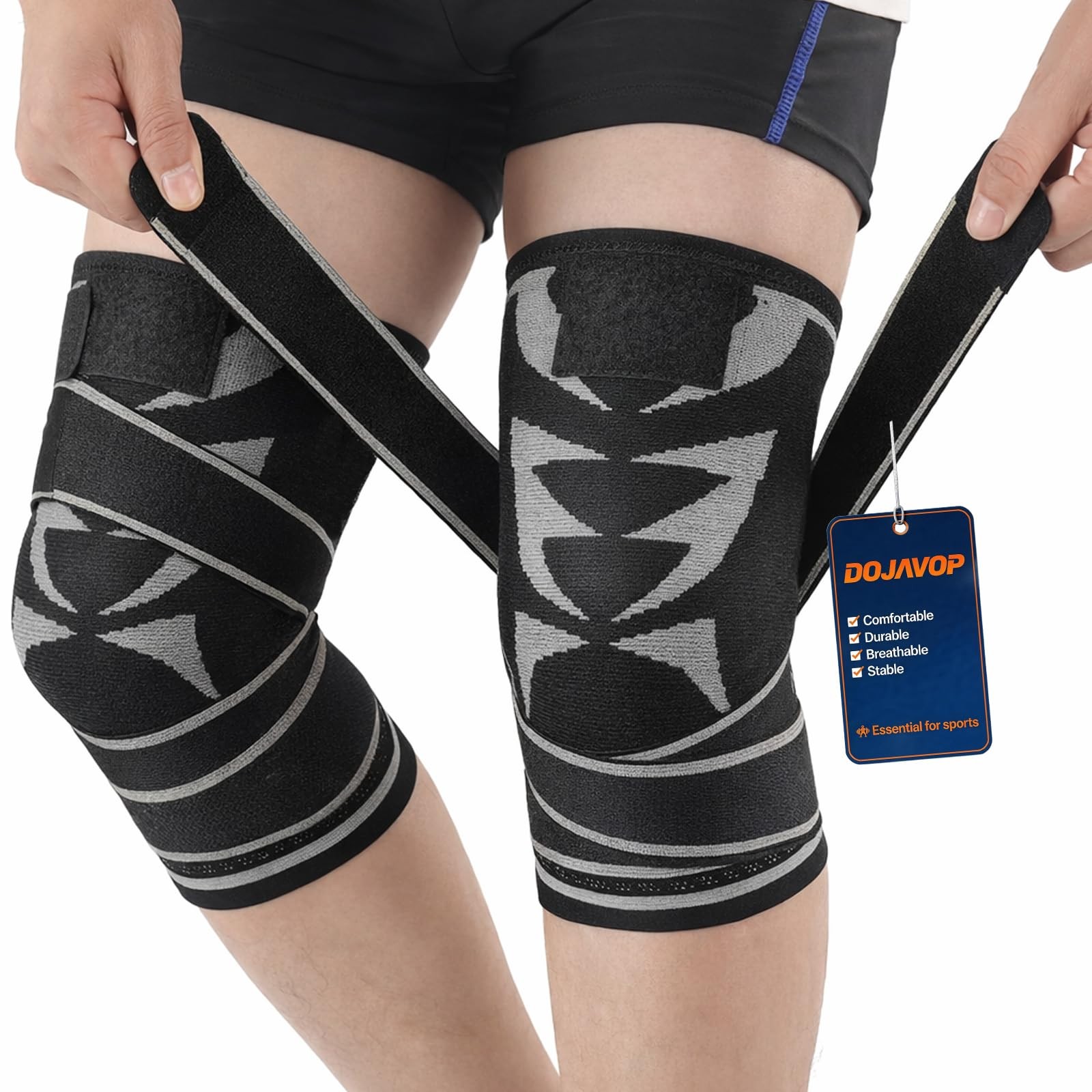Compression Knee Brace for Women and Men with Strap Fit Mobilizer Knee Sleeve…